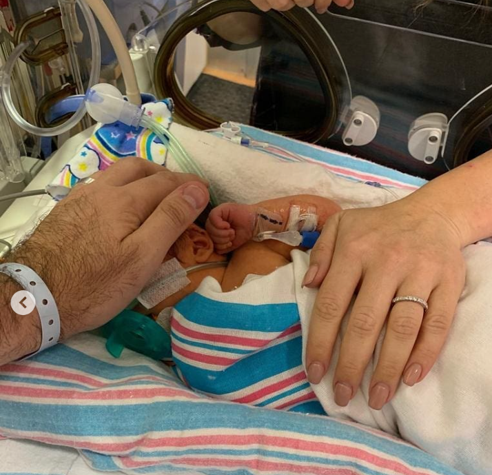 Danielle Fishel's newborn son, from a post dated July 1, 2019