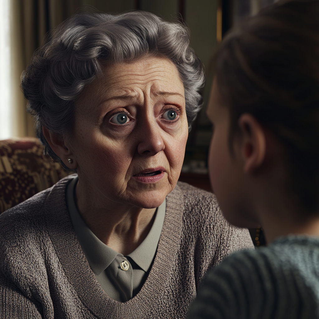 A woman talking to her granddaughter | Source: Midjourney