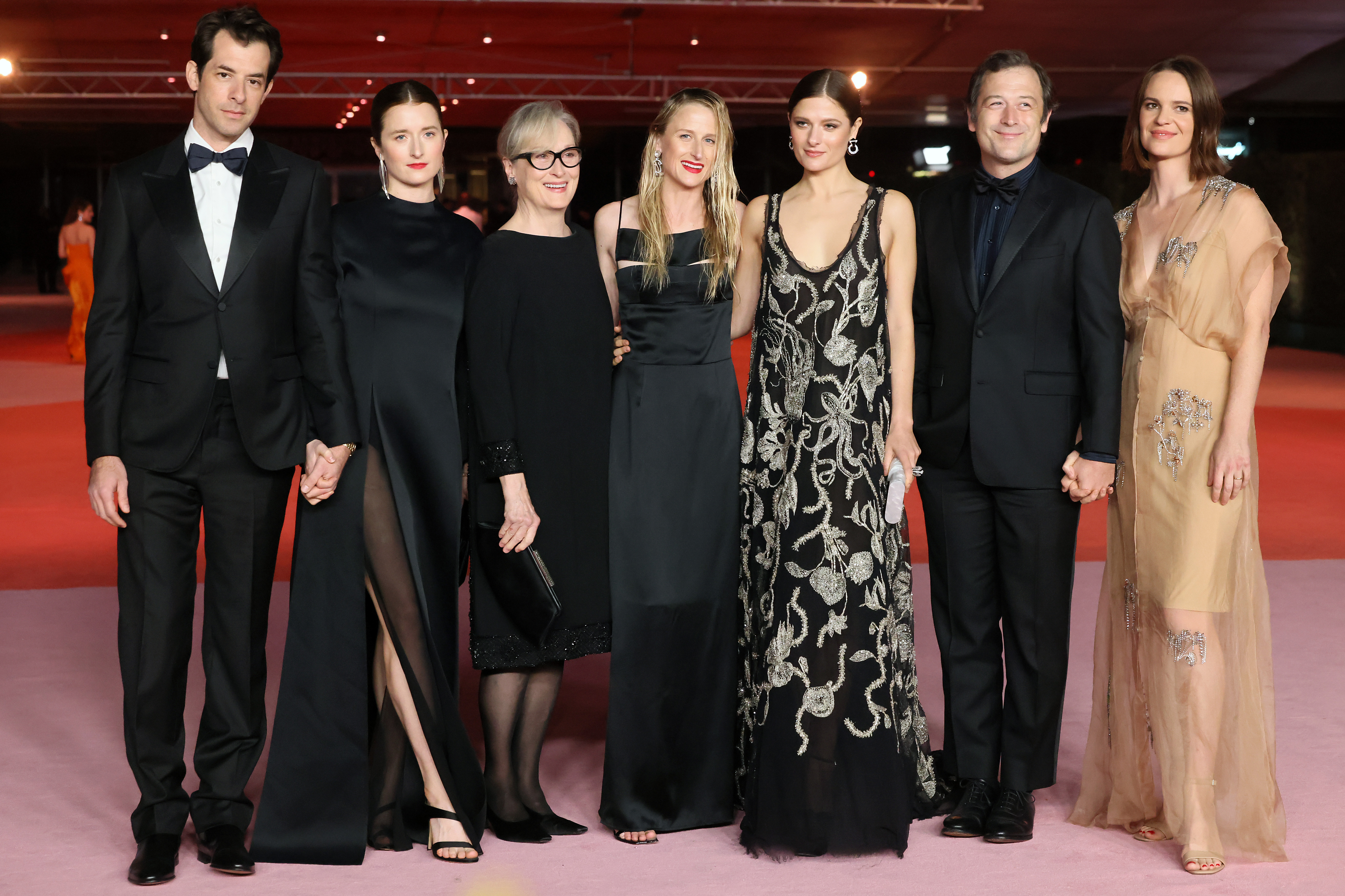 Mark Ronson, Grace Gummer, Mamie Gummer, Meryl Streep, Louisa Jacobson, Henry Wolfe and Tamryn Storm Hawker attend the 3rd Annual Academy Museum Gala at Academy Museum of Motion Pictures on December 03, 2023 in Los Angeles, California. | Source: Getty Images