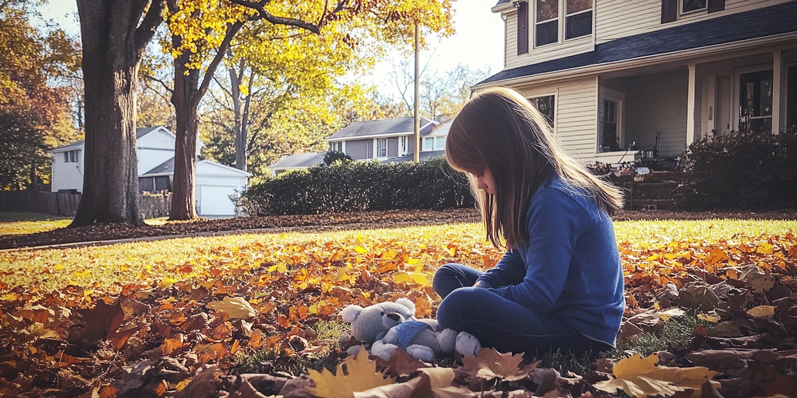 Little girl outside. | Source: Midjourney