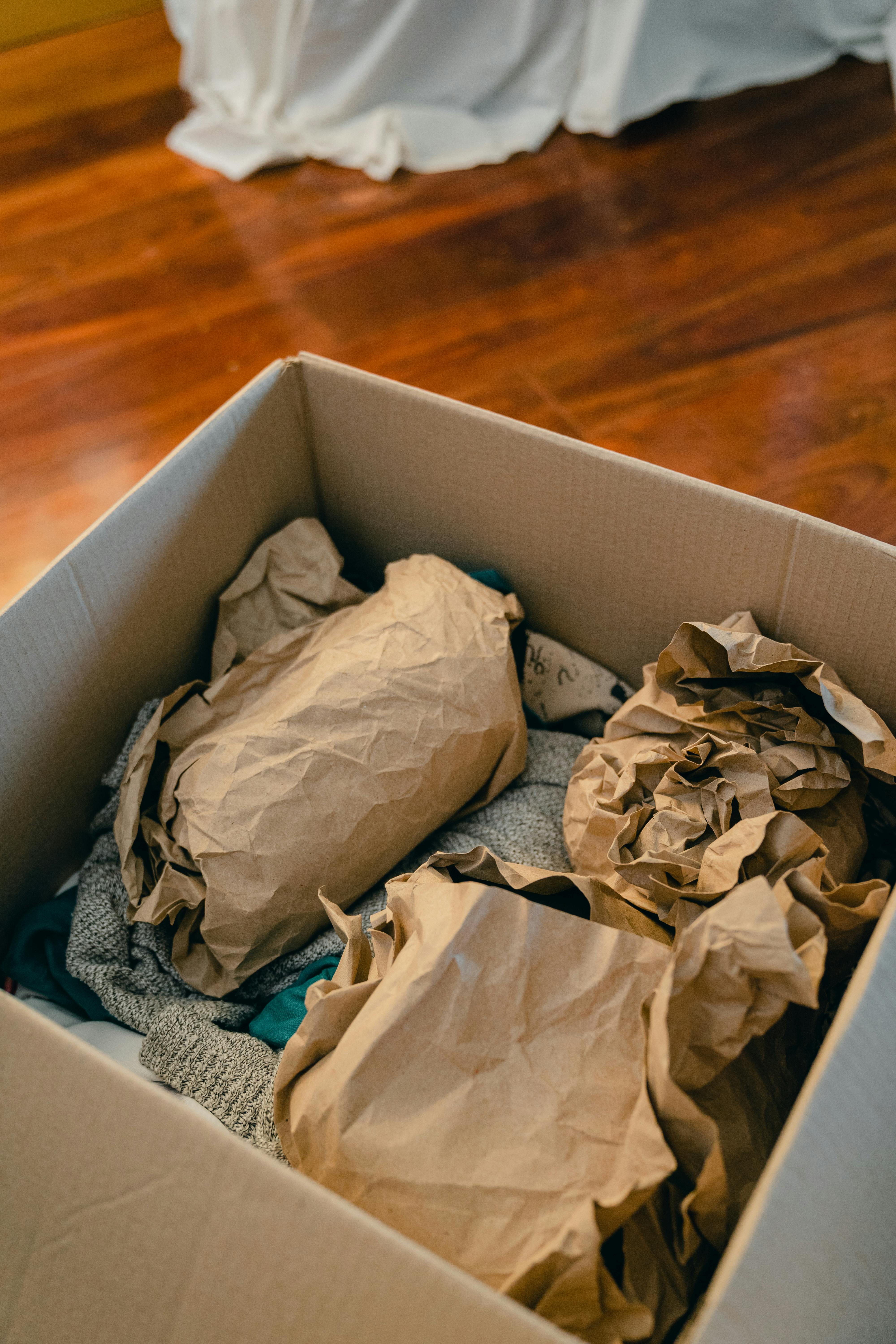 Packed stuff in a box | Source: Pexels