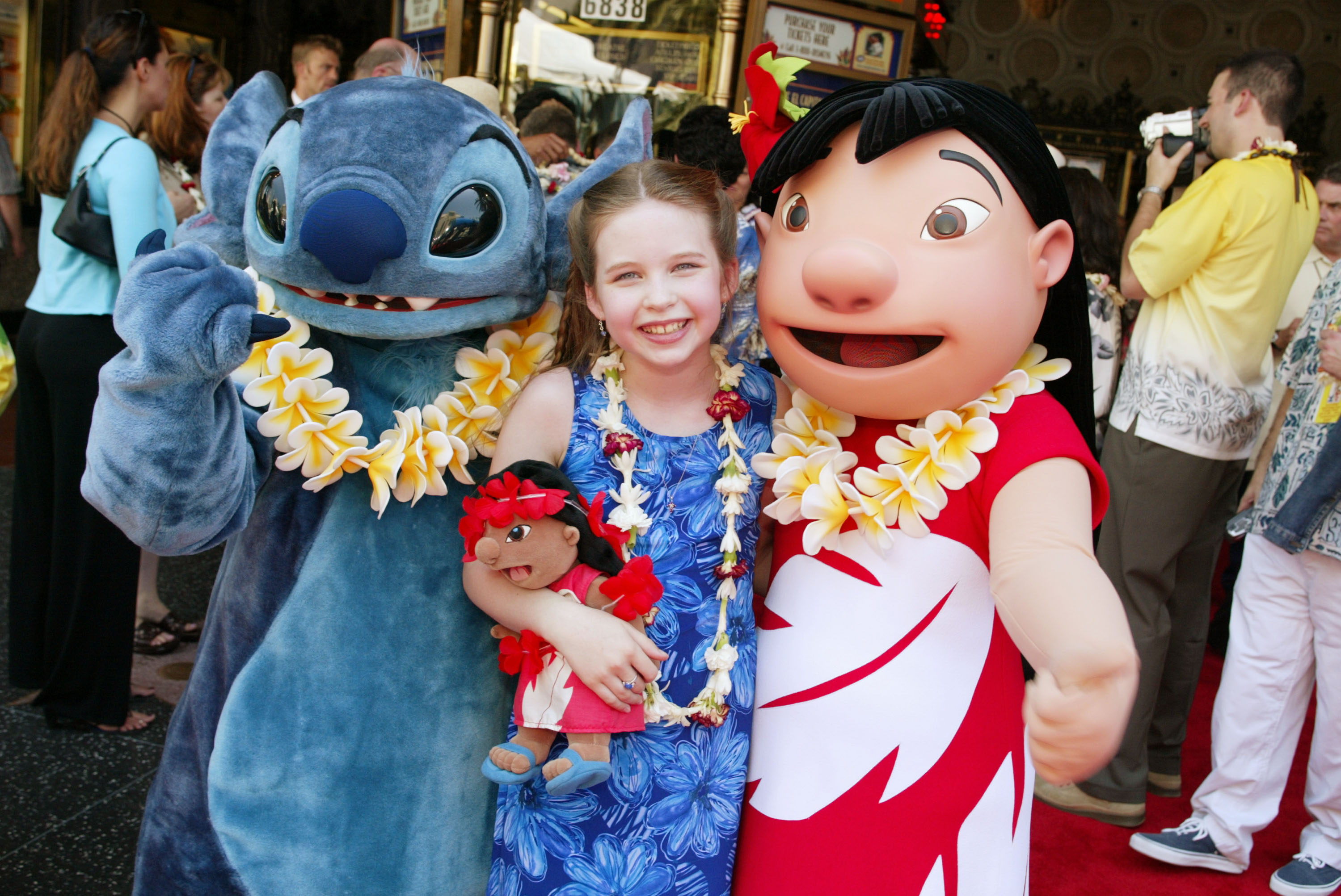 Daveigh Chase, the voice of Lilo, at the premiere and after-party for "Lilo & Stitch" at the El Capitan Theatre on June 16, 2002 in Los Angeles, California. | Source: Getty Images