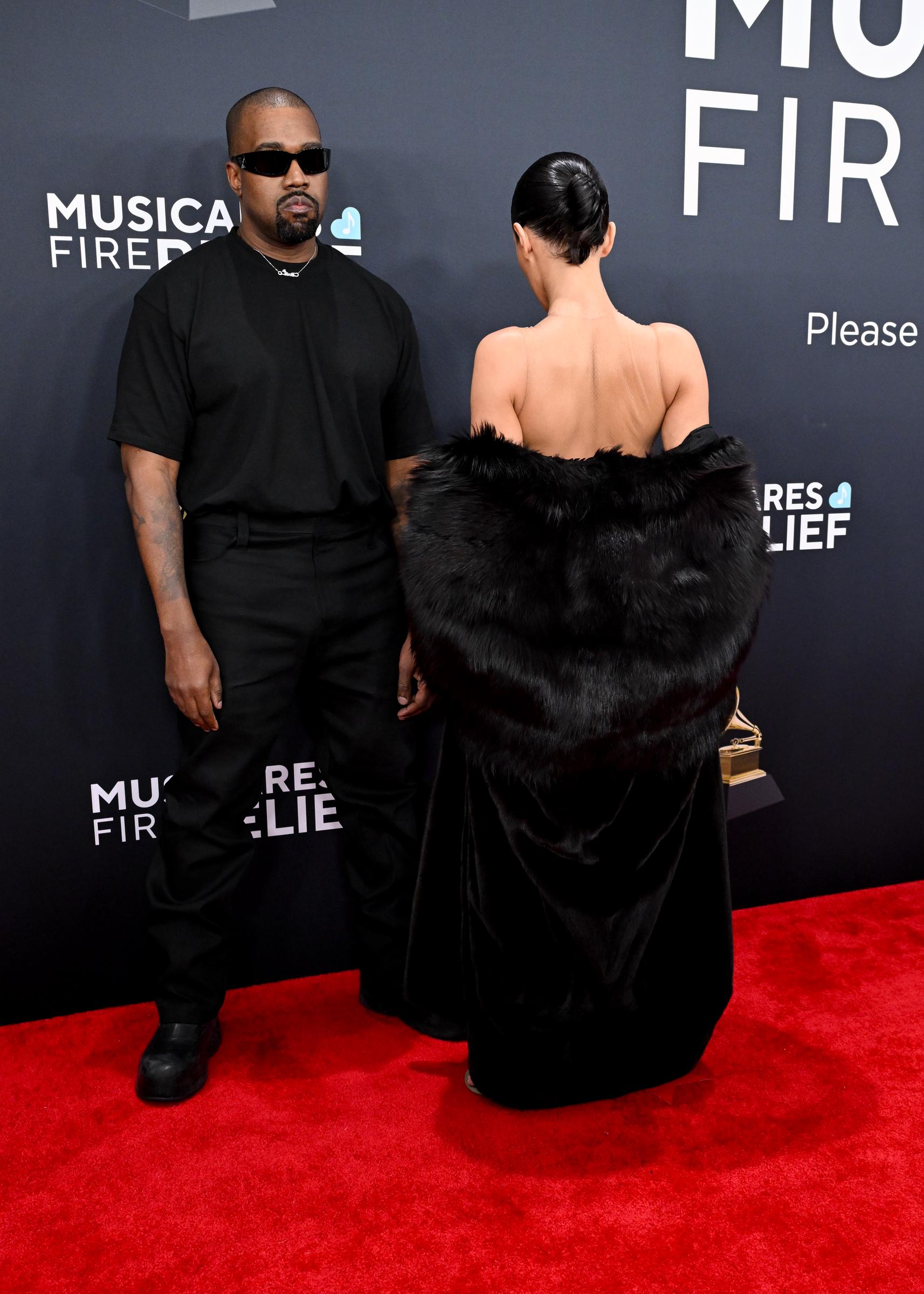 Kanye West and Bianca Censori attend the 67th GRAMMY Awards at Crypto.com Arena, on February 2, 2025 | Source: Getty Images