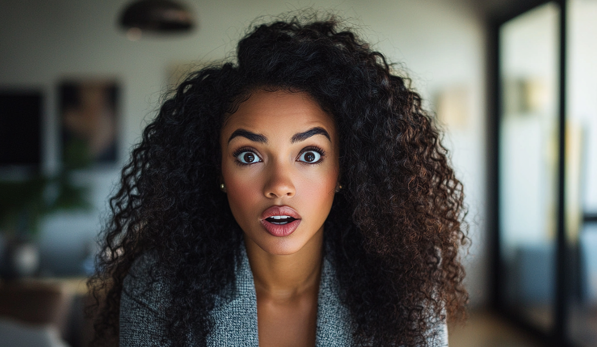 A woman staring at something in shock | Source: Midjourney