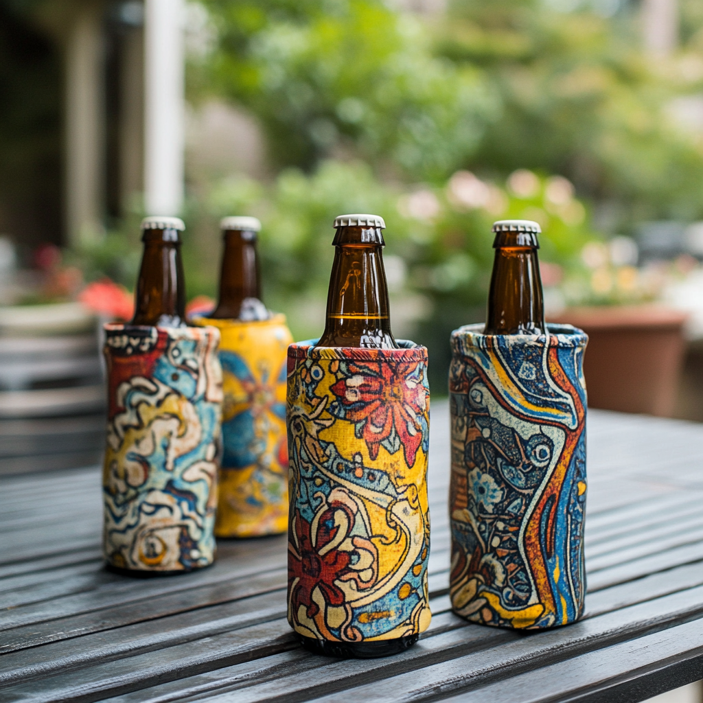 Koozies on bottles | Source: Midjourney