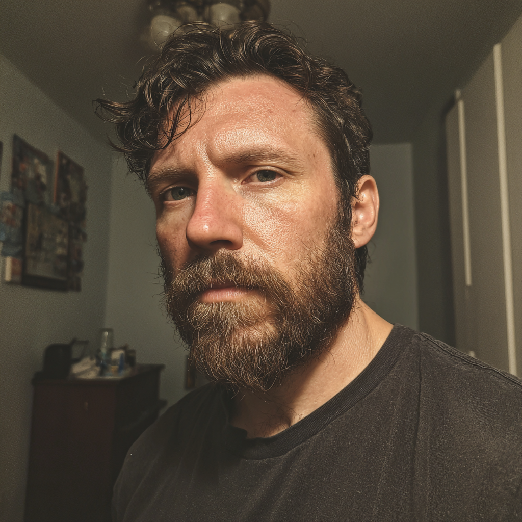 A man standing in a bedroom | Source: Midjourney