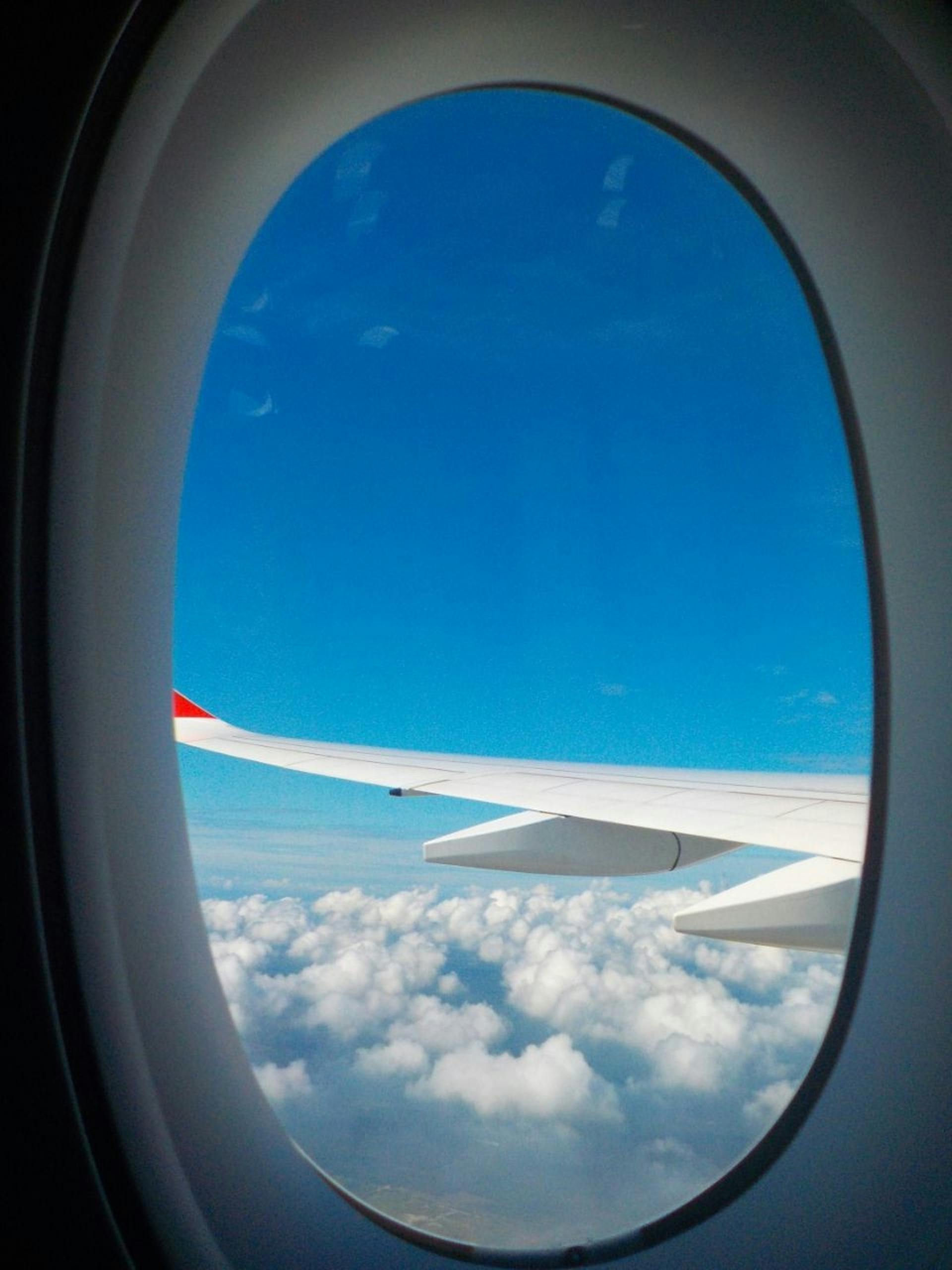 Airplane's wing visible from the window | Source: Pexels