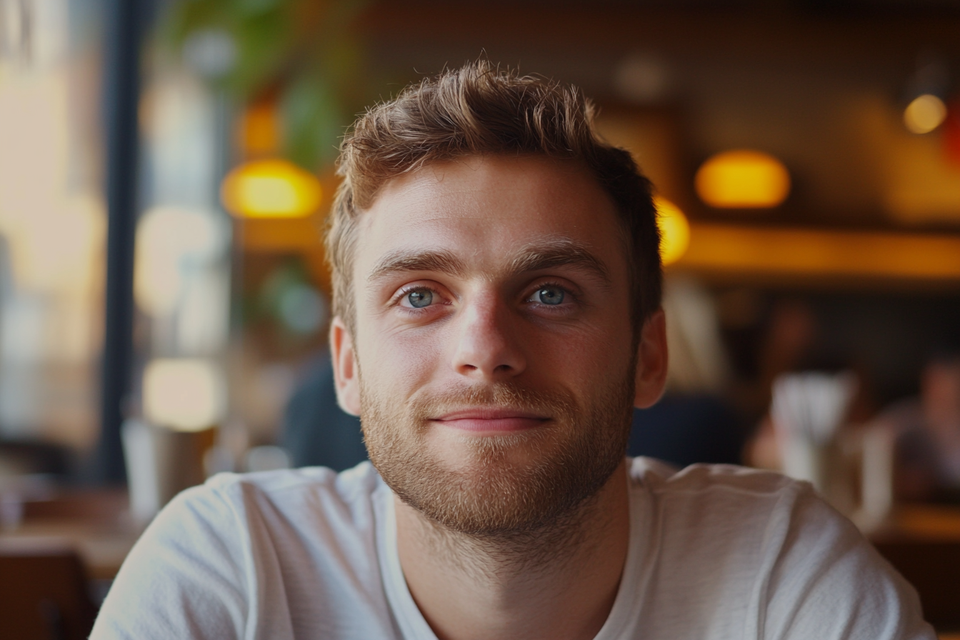 A man in a restaurant | Source: Midjourney