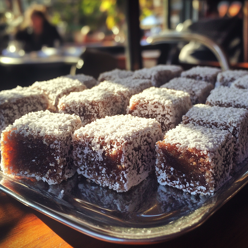 A platter of lamingtons | Source: Midjourney