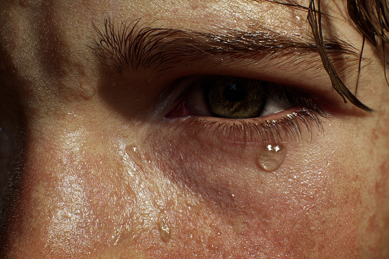 A boy crying | Source: Midjourney