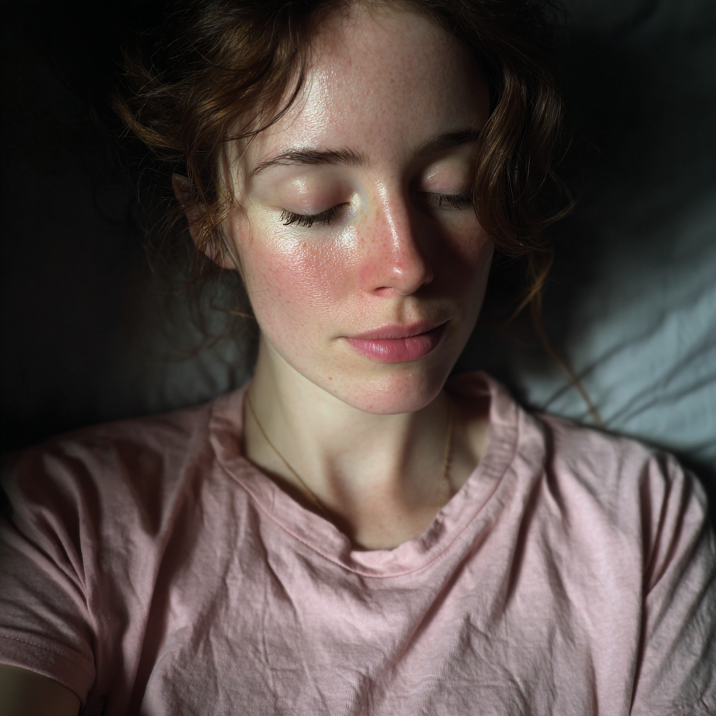 A close-up of a sleeping woman | Source: Midjourney