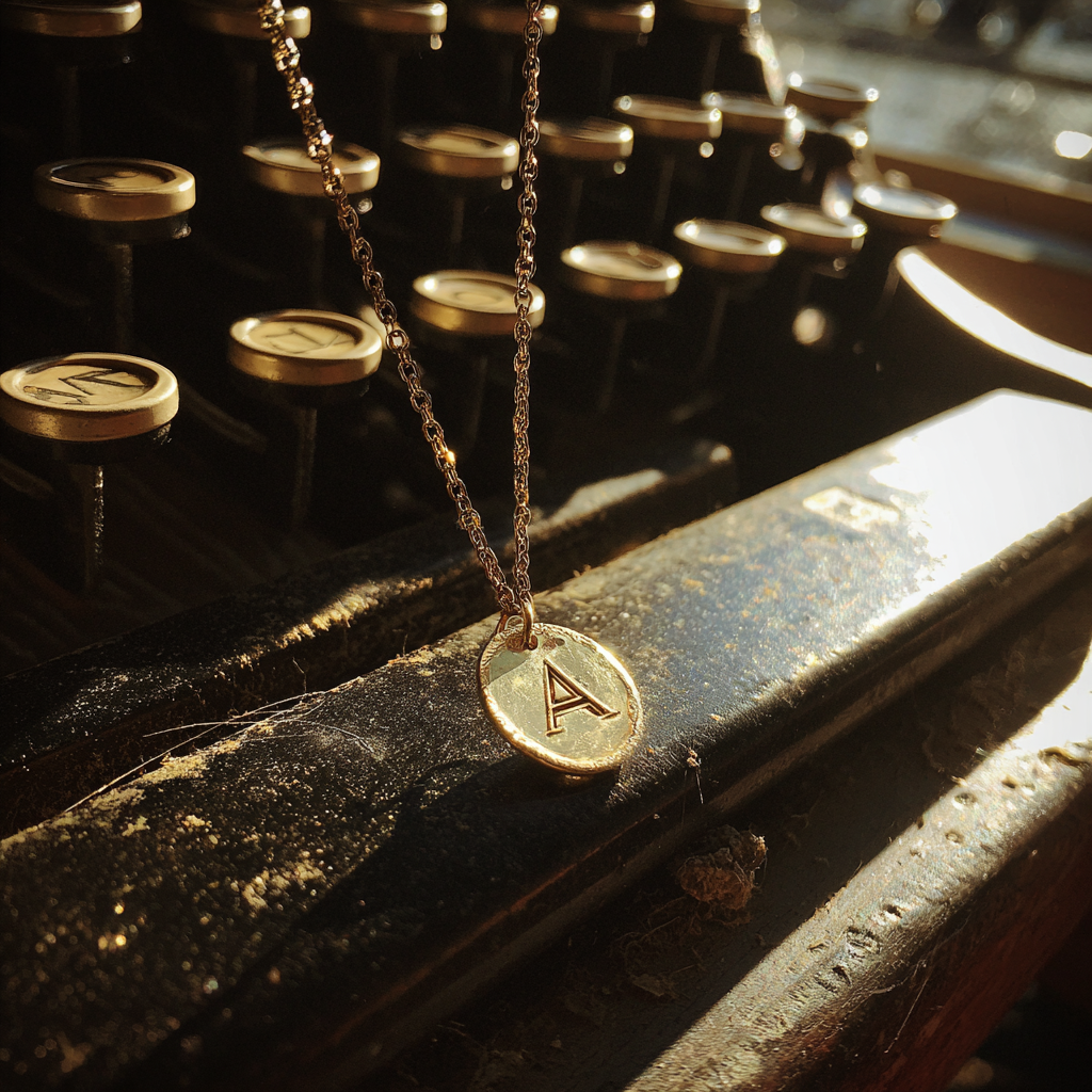 A close-up of a delicate gold necklace | Source: Midjourney