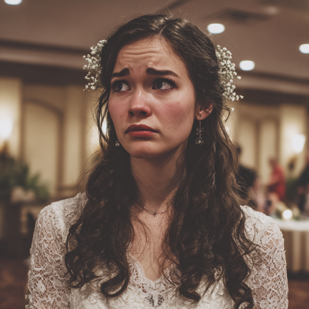 A crying bride | Source: Midjourney