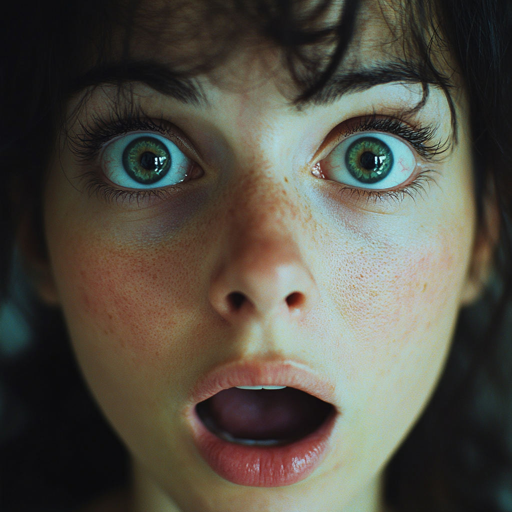 A shocked woman | Source: Midjourney