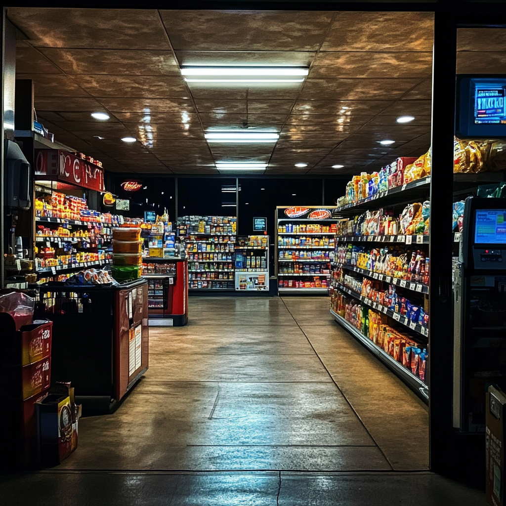 The interior of a gas station store | Source: Midjourney