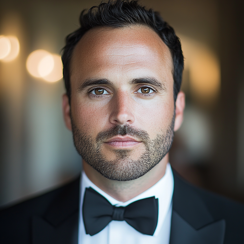 A close-up photo of a groom | Source: Midjourney