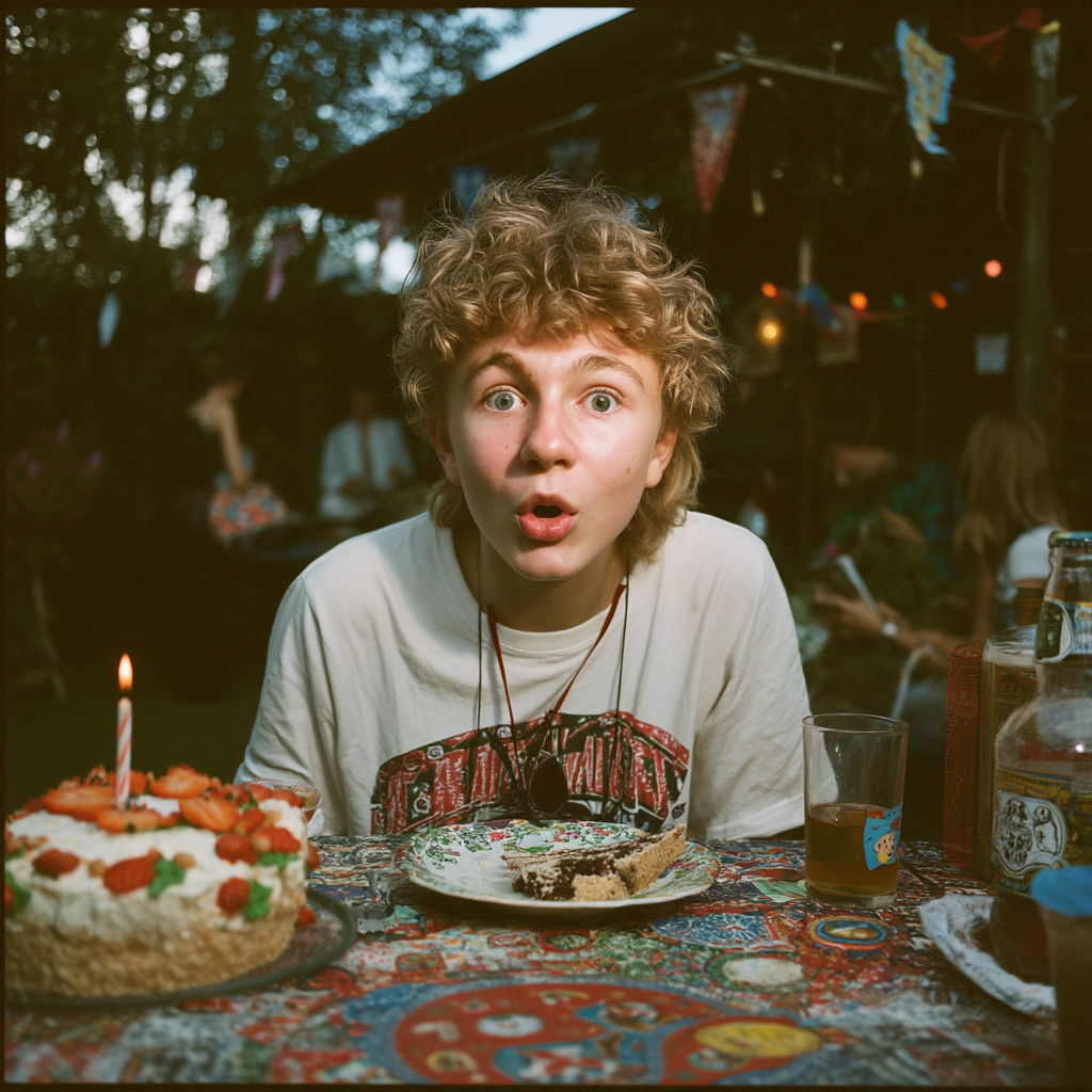 A shocked boy | Source: Midjourney