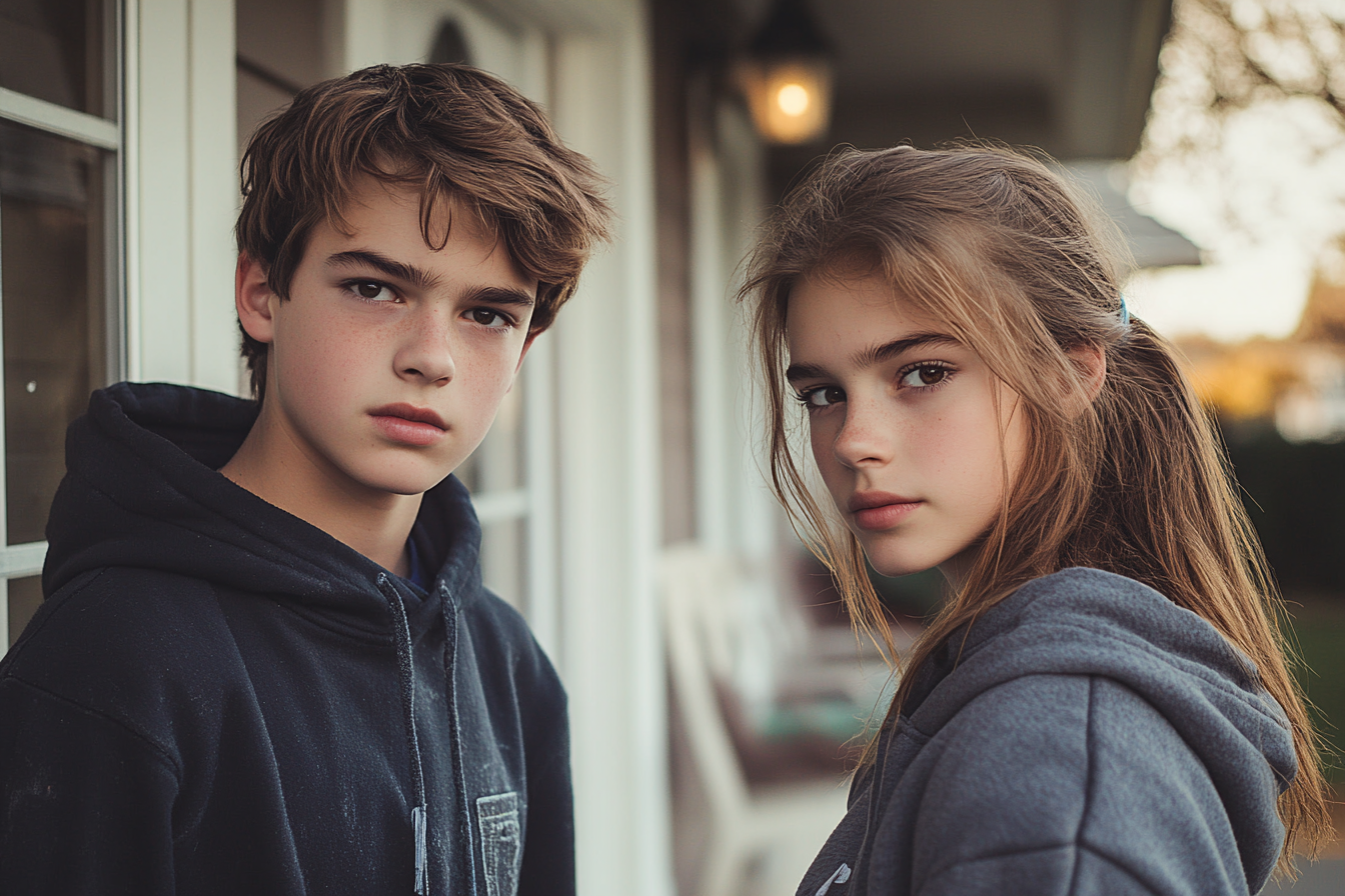 Two nervous teenagers | Source: Midjourney