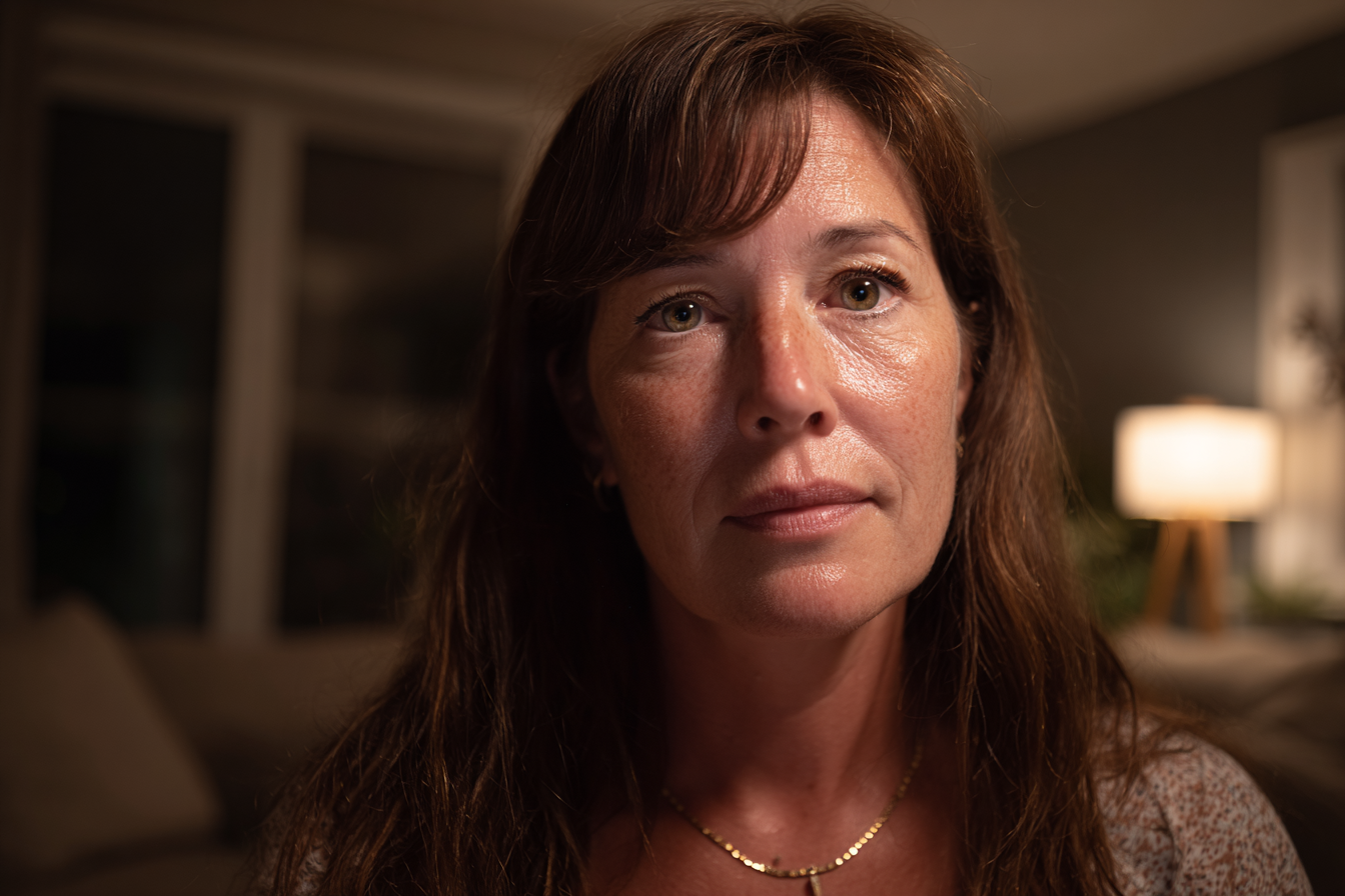 Kobieta stojąca w salonie | Źródło: Midjourney