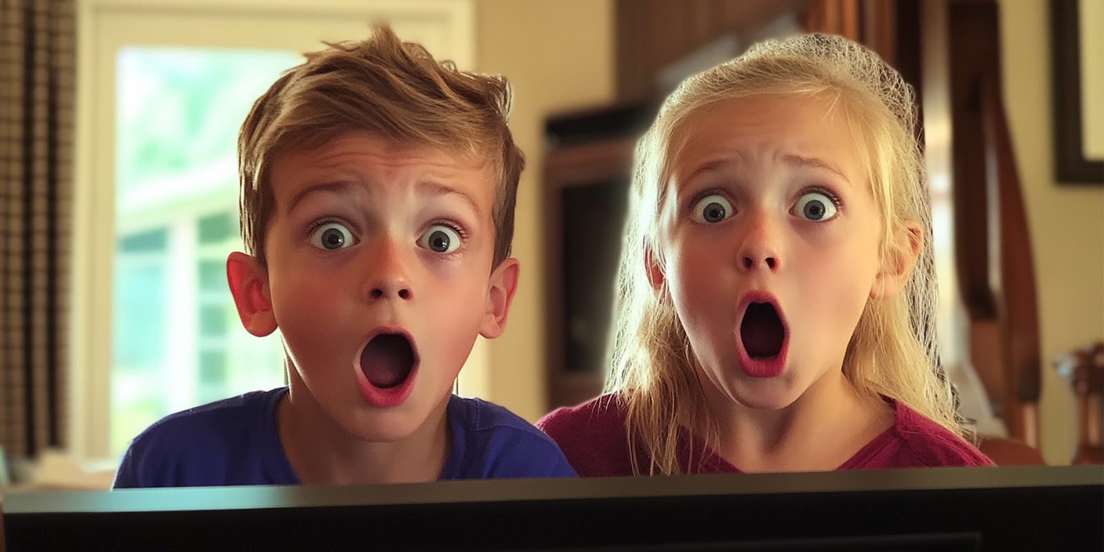 Shocked kids | Source: Midjourney