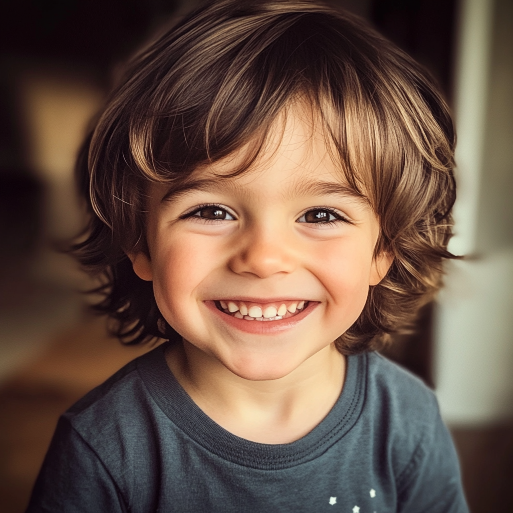 A smiling little boy | Source: Midjourney