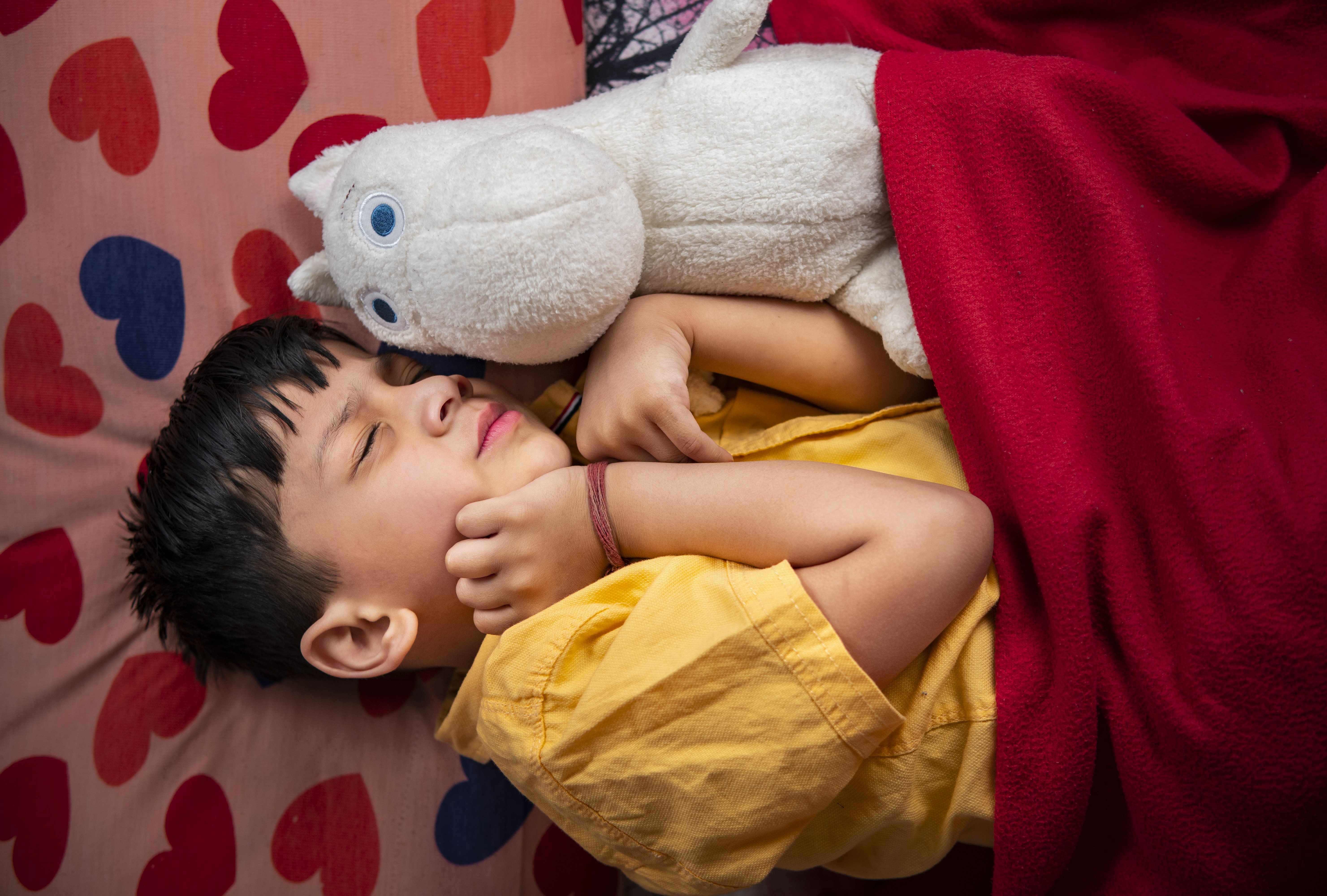 Jacob was sound asleep despite Julia waking up scared. | Source: Getty Images
