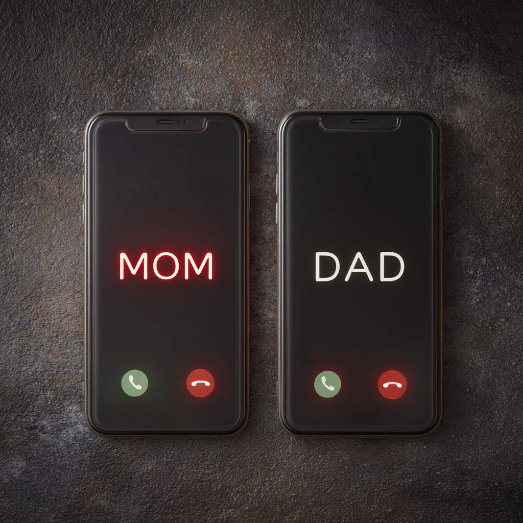 Two cellphones on a surface | Source: Midjourney