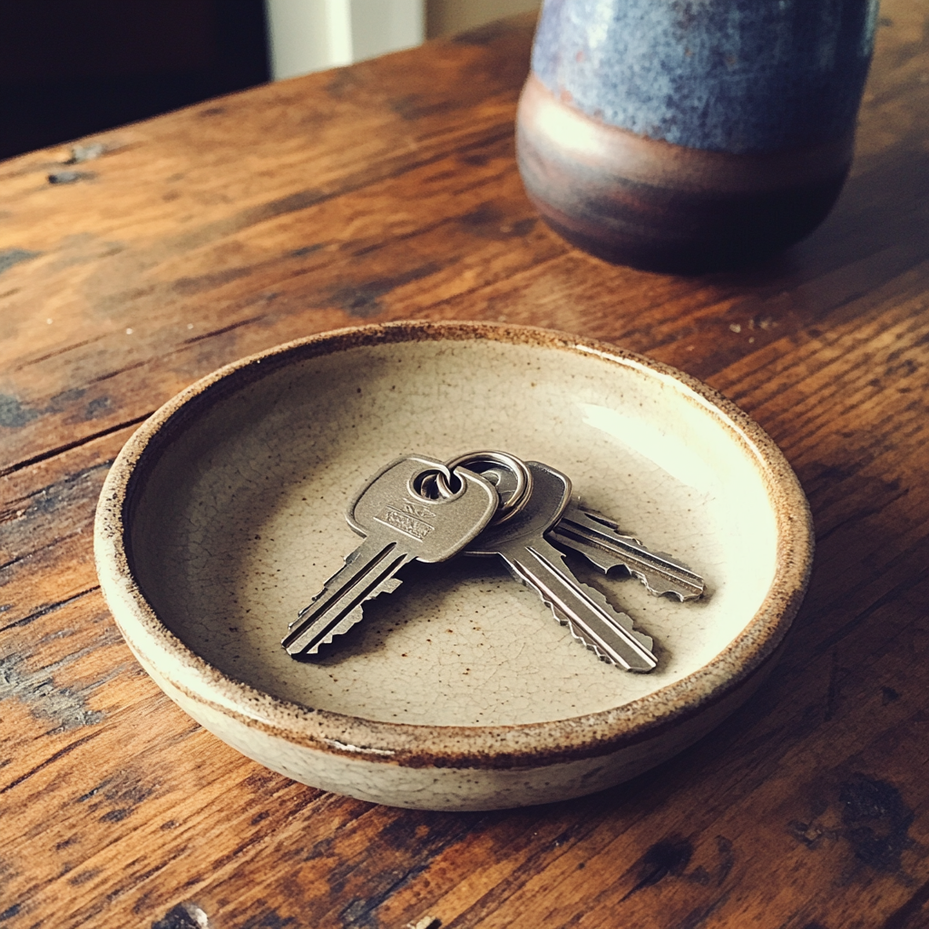 A ceramic bowl for keys | Source: Midjourney