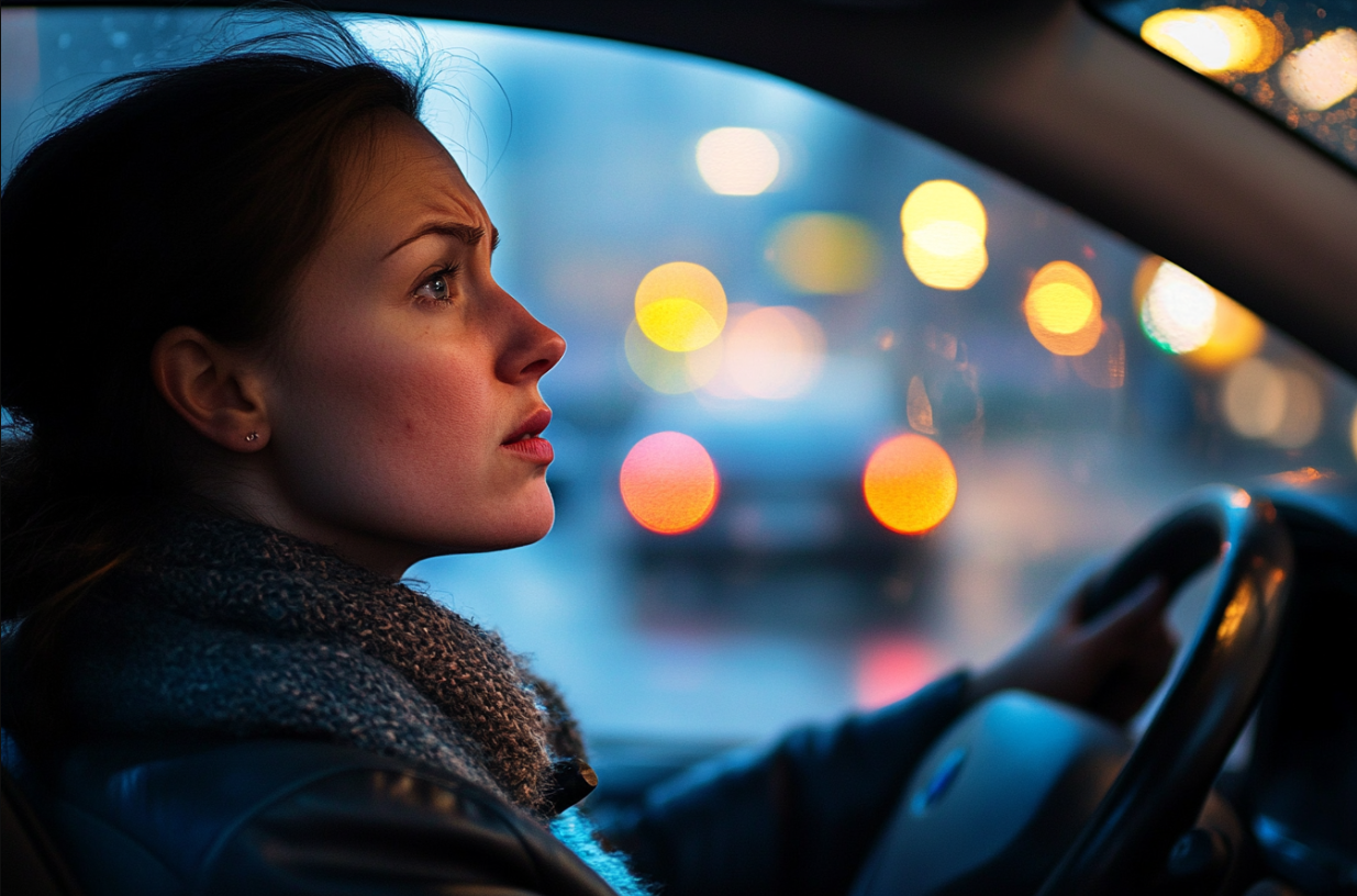 A woman driving | Source: Midjourney