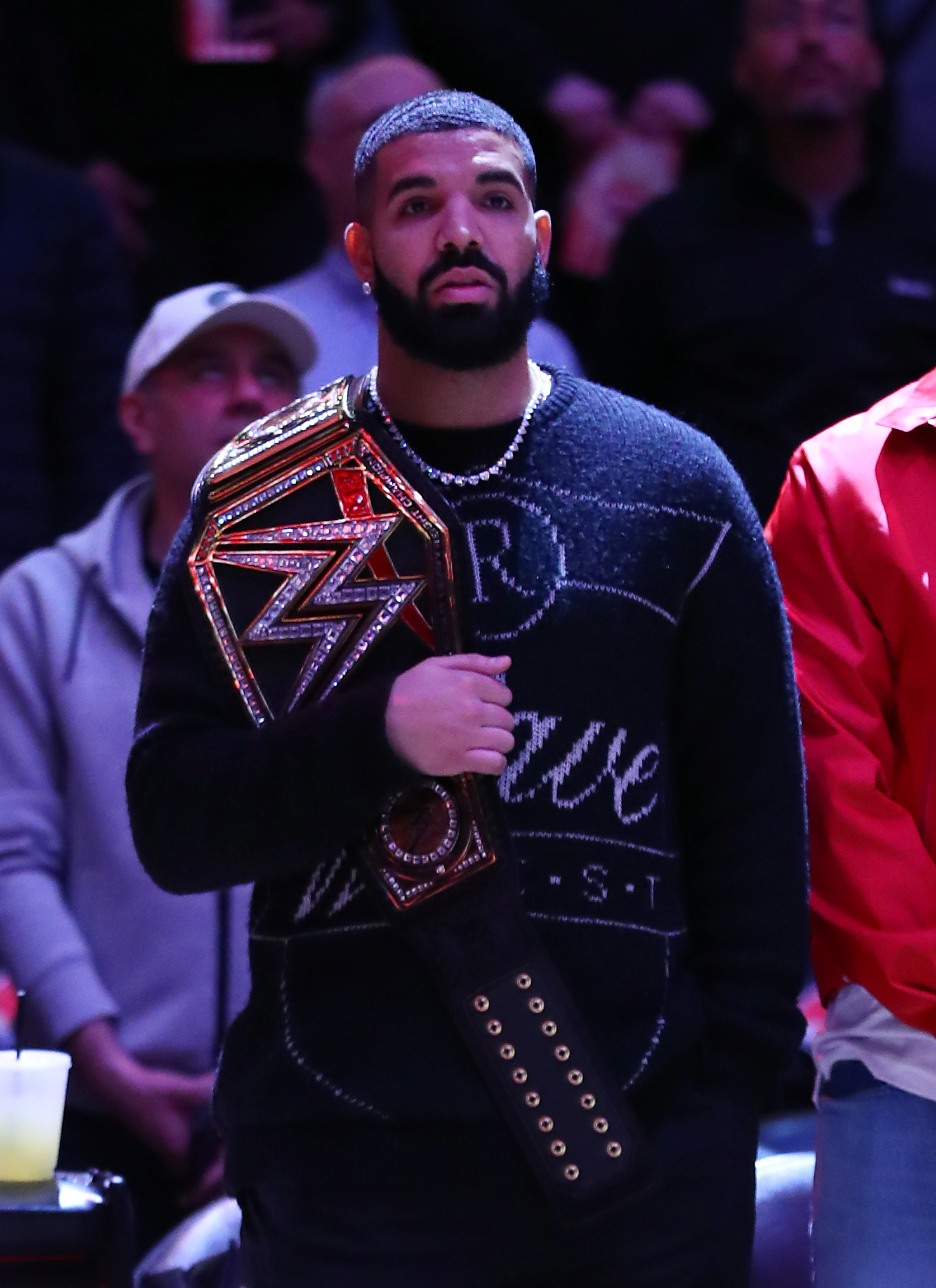 Drake during an NBA game between the Milwaukee Bucks and the Toronto Raptors at Scotiabank Arena on February 25, 2020, in Toronto, Canada | Source: Getty Images