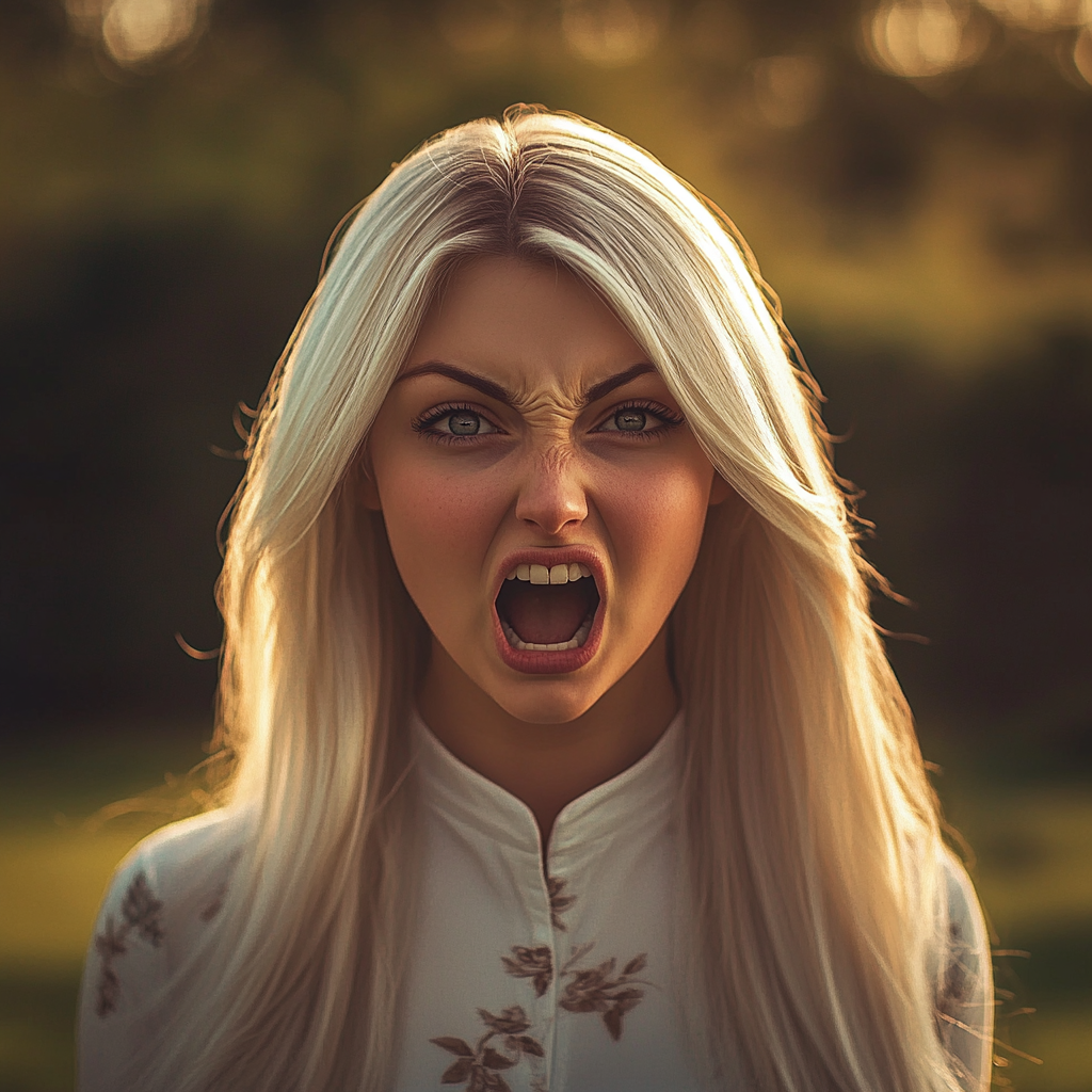 A furious woman yelling at someone | Source: Midjourney