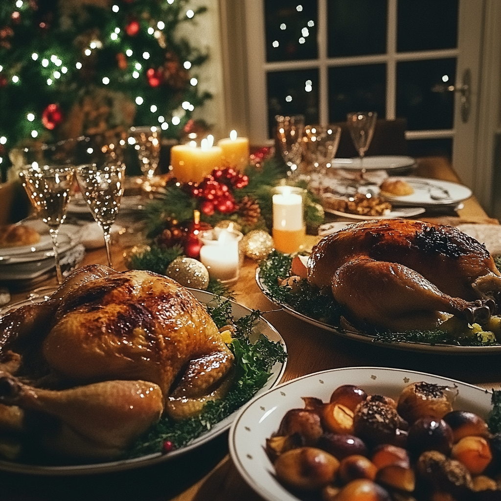 A table full of food | Source: Midjourney