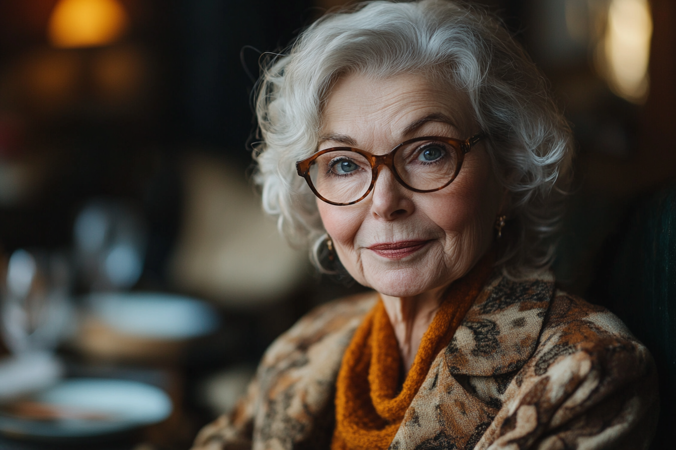 Embarrassed senior woman | Source: Midjourney