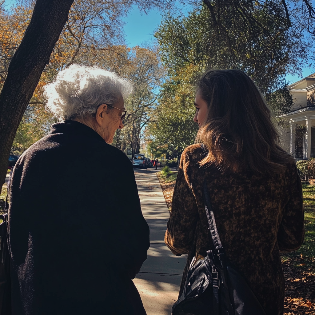 Women taking a walk | Source: Midjourney