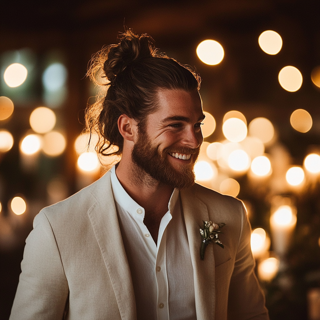 A smiling groom | Source: Midjourney