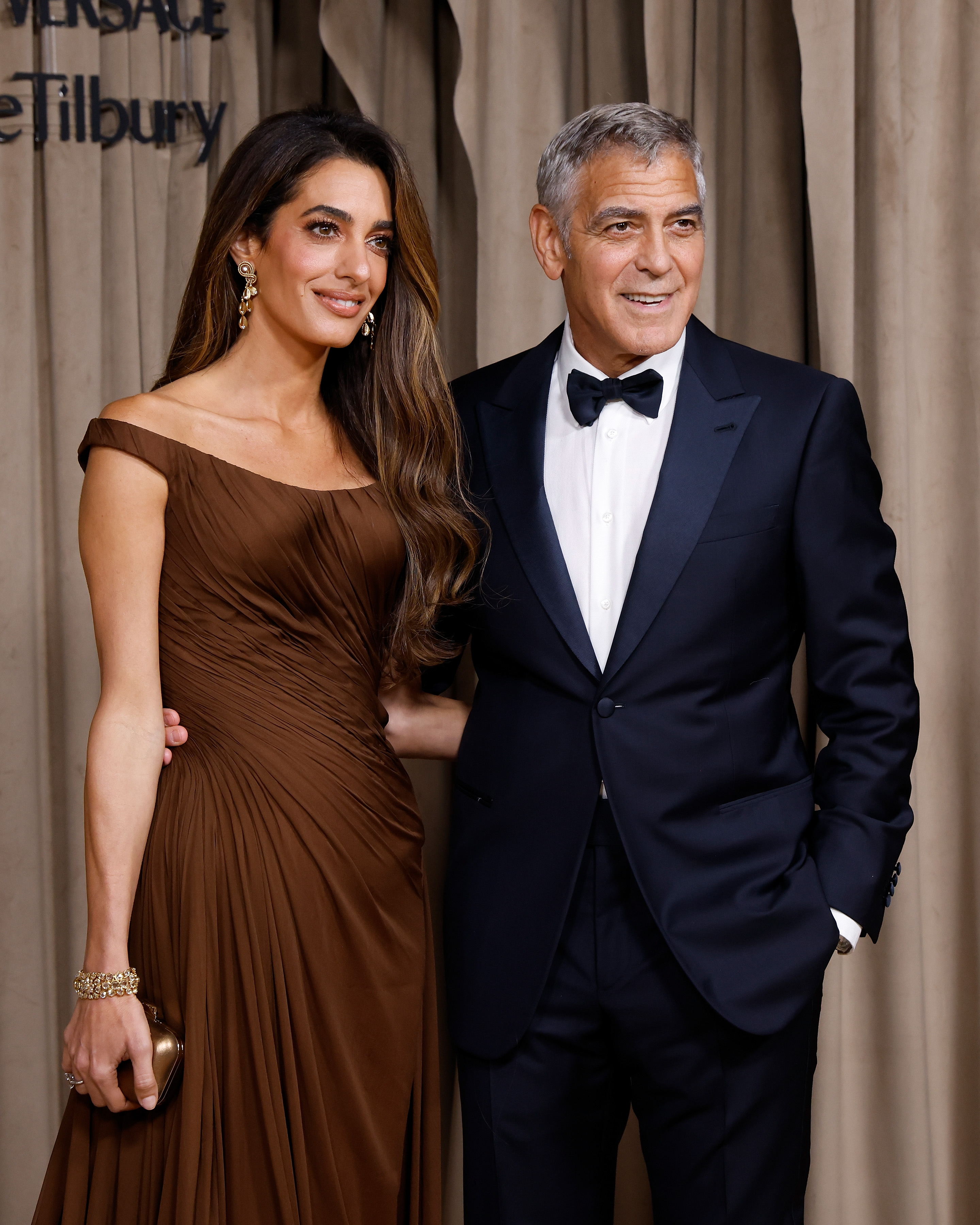 George Clooney and Amal Clooney attend the Clooney Foundation For Justice's The Albies at The Natural History Museum on October 3, 2025 in London, England. | Source: Getty Images