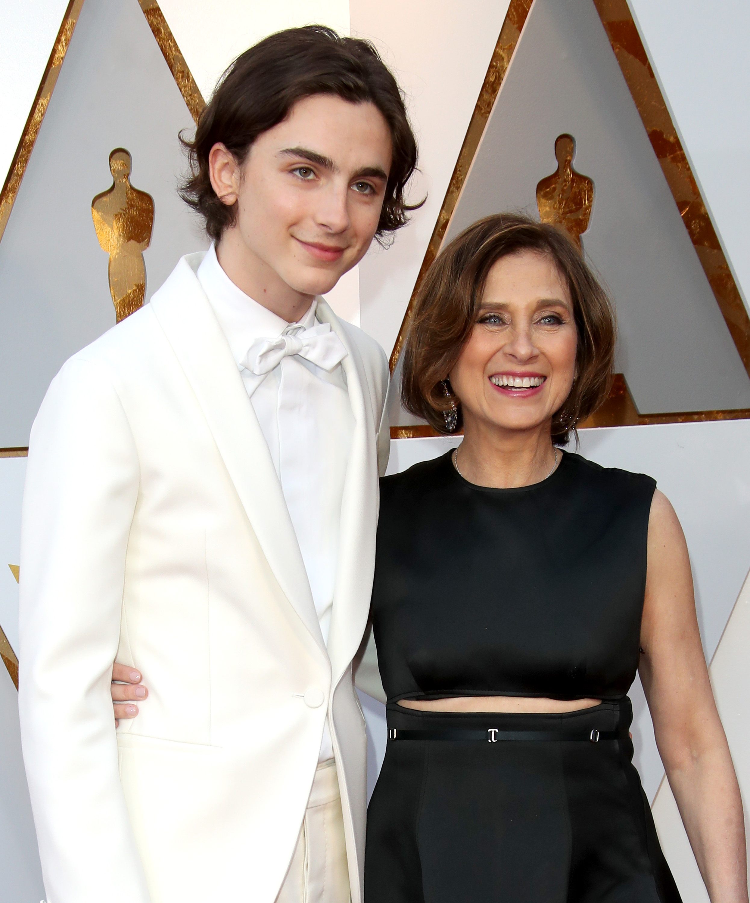 Timothee Chalamet and Nicole Flender at the 90th Annual Academy Awards on March 4, 2018 | Source: Getty Images