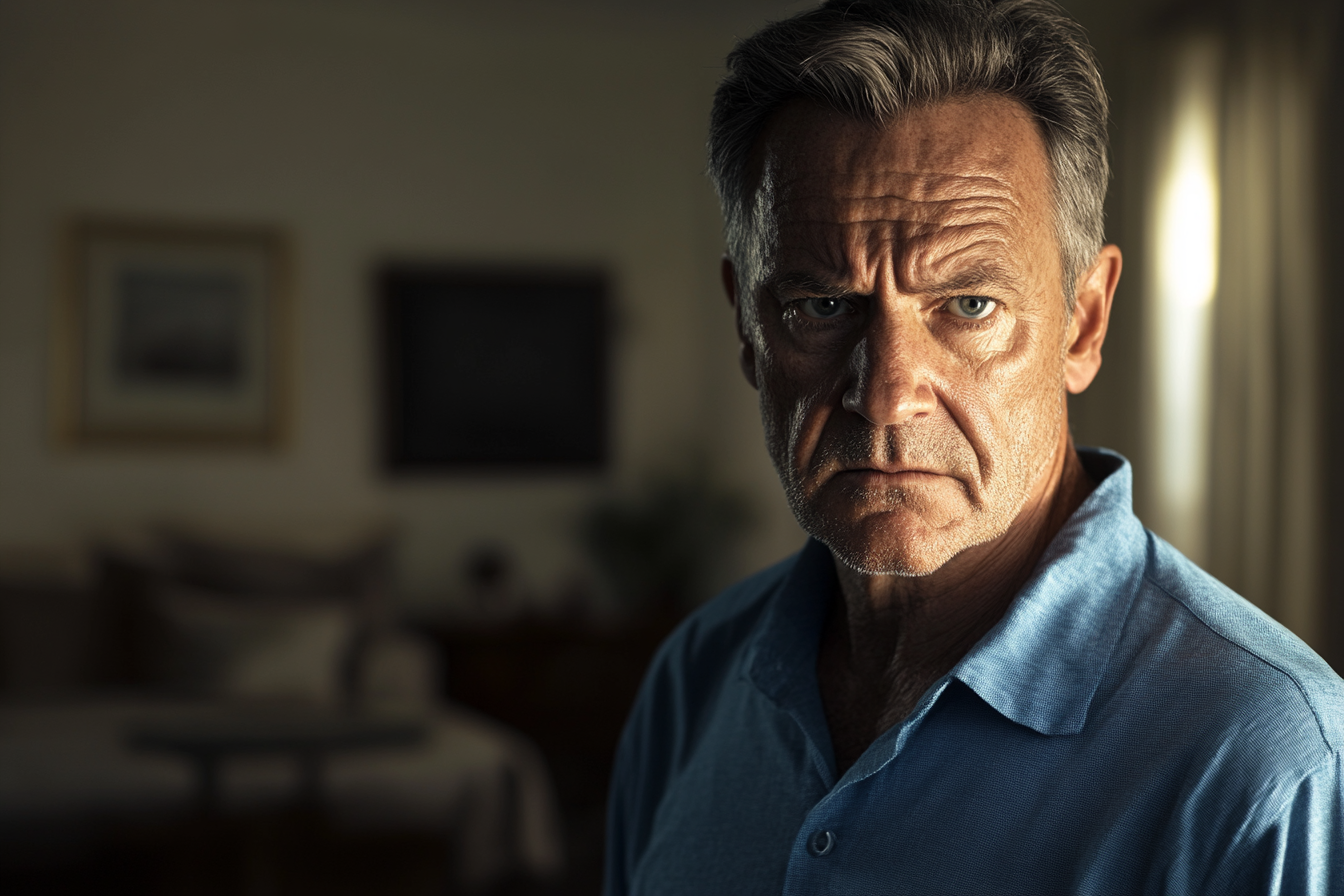 My Dad Invited My Brother and Me to His Wedding to the Woman He Cheated on Our Mom With – He Had No Idea He'd Regret It Soon 26 An angry man | Source: Midjourney