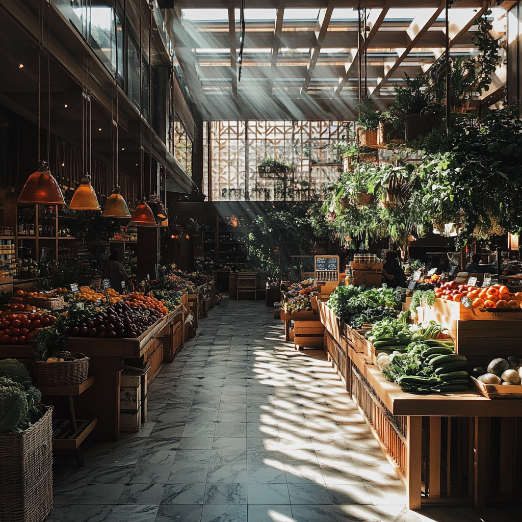 A vegetable market | Source: Midjourney
