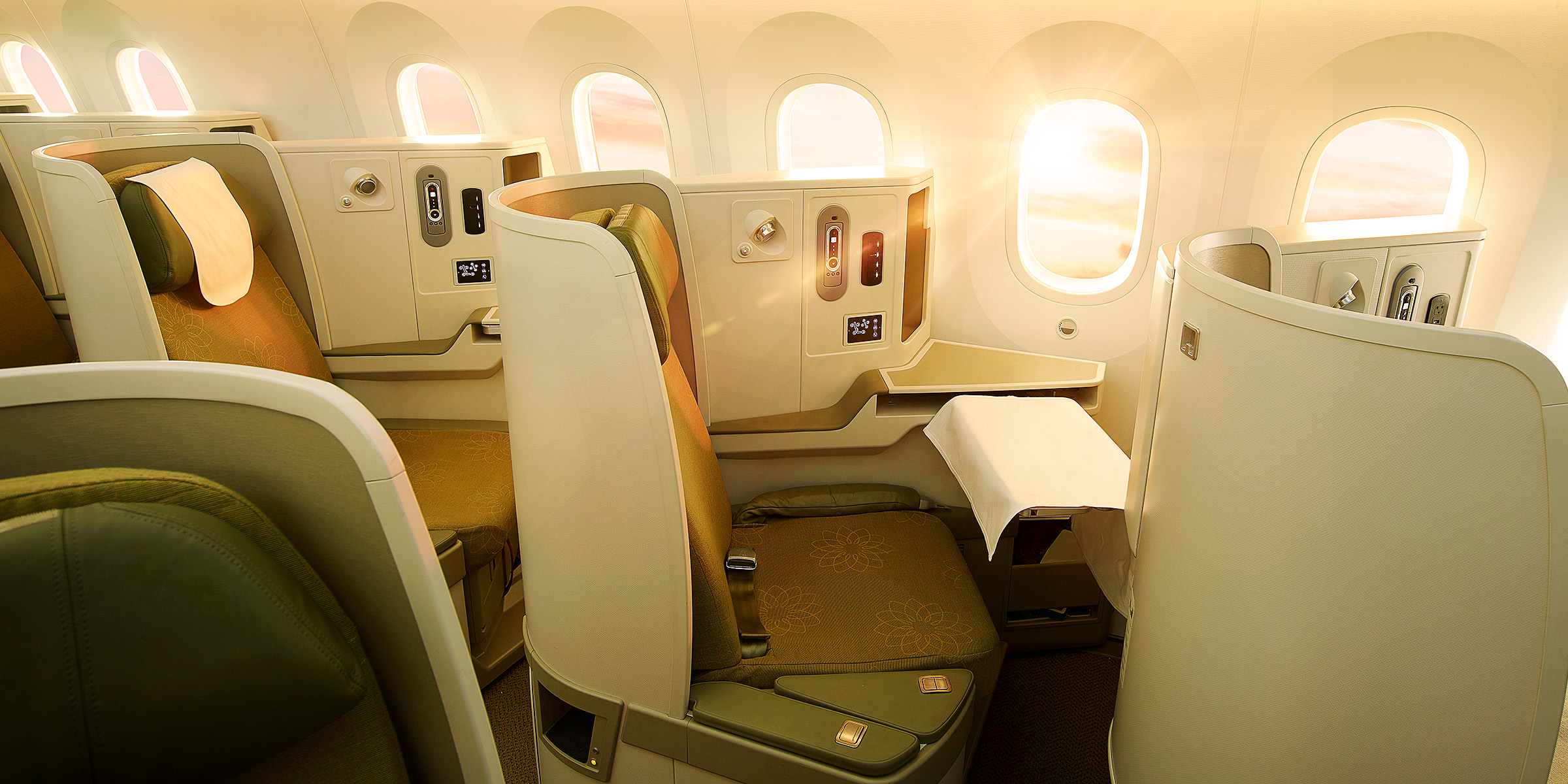 Inside business class | Source: Shutterstock