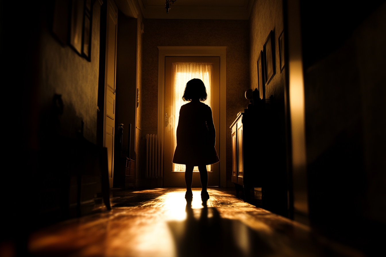 A little girl standing in a house | Source: Midjourney