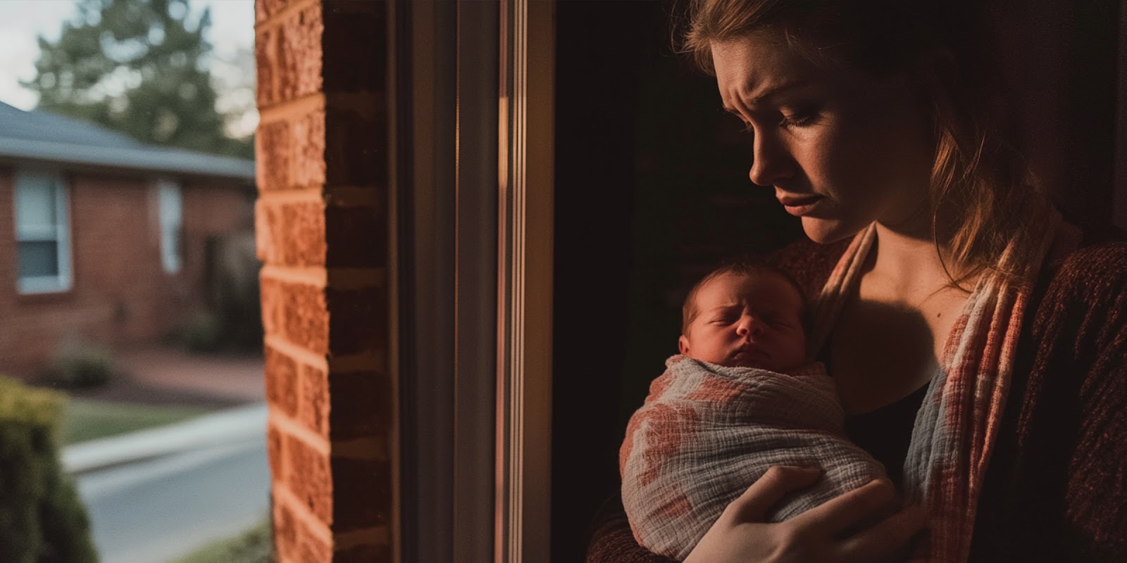 A woman with newborn | Source: Midjourney