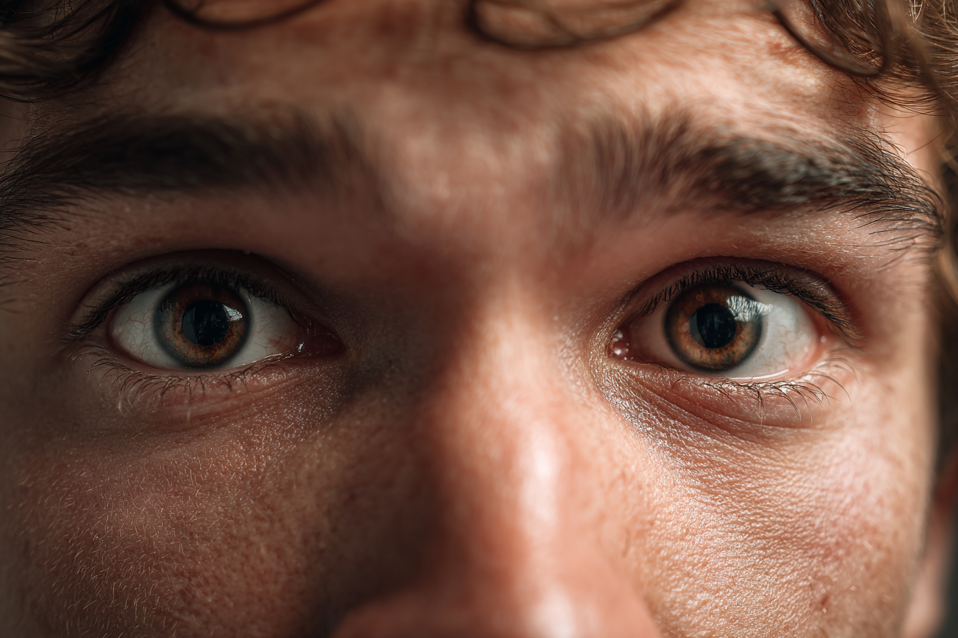 A man with an uncertain look in his eyes | Source: Midjourney