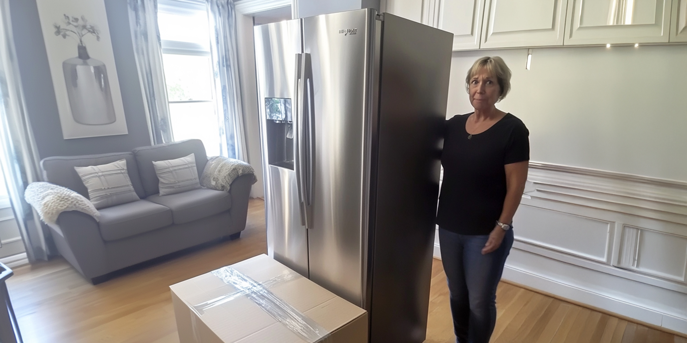 A woman standing near a fridge | Source: AmoMama