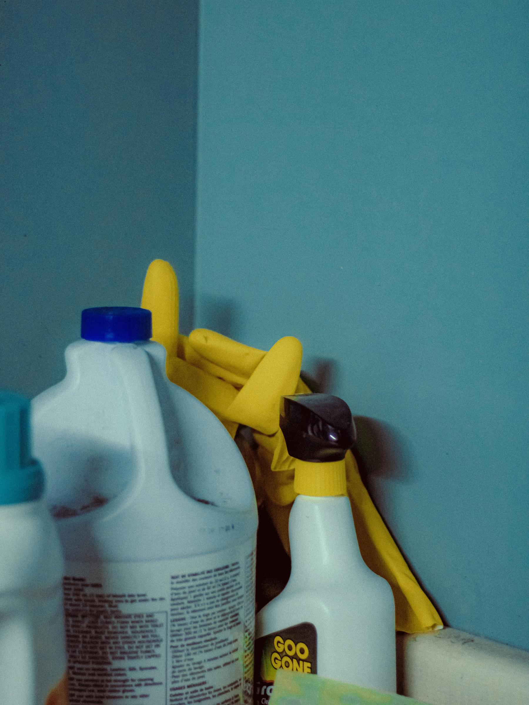 Cleaning items in a corner | Source: Unsplash
