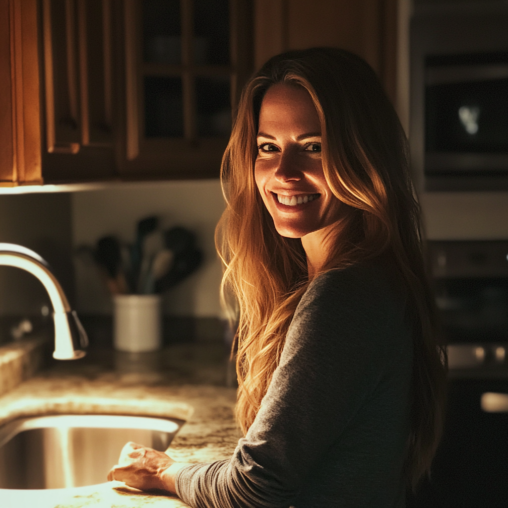 Une femme souriante | Source : Midjourney