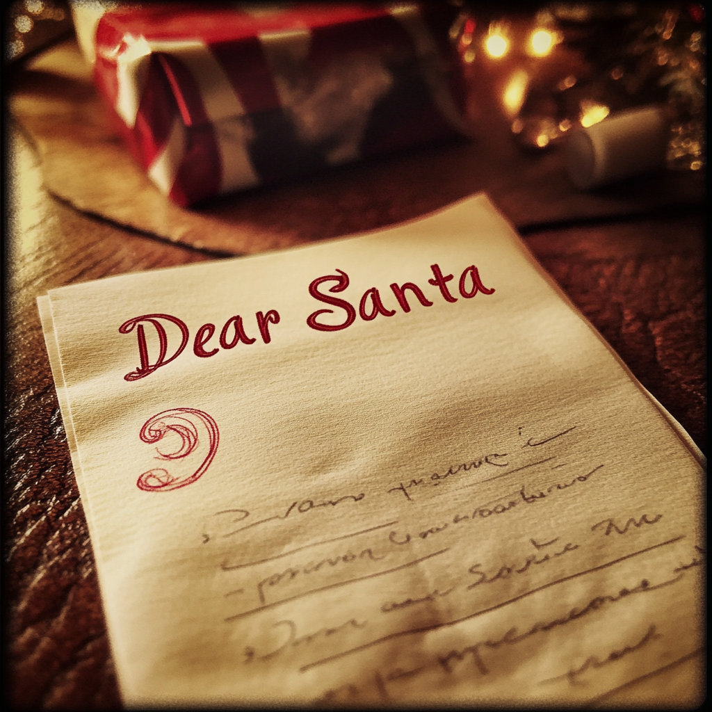 A letter to Santa | Source: Midjourney