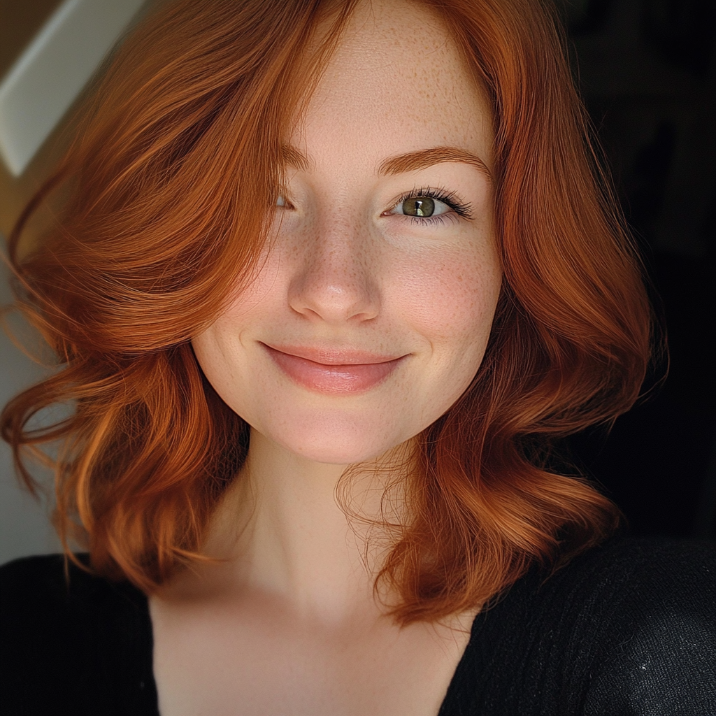 A smiling woman | Source: Midjourney