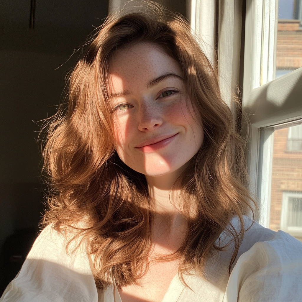 A close up of a smiling woman | Source: Midjourney