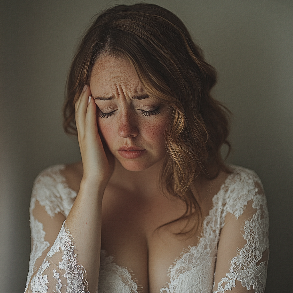 An upset bride | Source: Midjourney